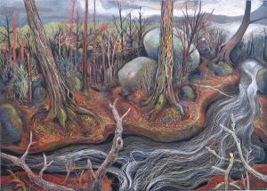 The Virgin Spring by Gabrielle Barzaghi Pastel 50 X 70 inches